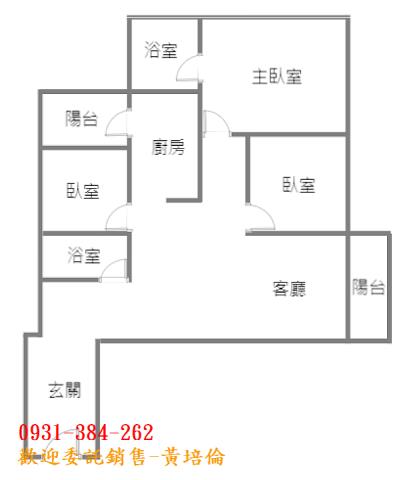 上東城景觀三房平車